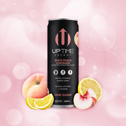 White Peach Lemonade Cane Sugar 12 Pack