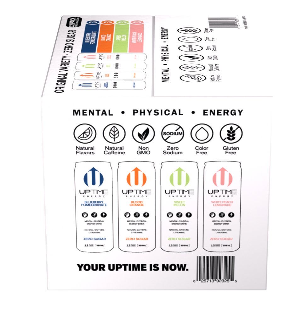 UPTIME ORIGINAL Variety Zero Sugar 12 Pack